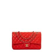 Pre-owned Leather chanel-bags Chanel Vintage , Red , Dames