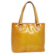 Pre-owned Leather totes Louis Vuitton Vintage , Beige , Dames