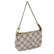 Pre-owned Canvas pouches Louis Vuitton Vintage , Beige , Dames