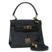 Pre-owned Canvas handbags MCM Pre-owned , Black , Dames