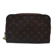 Pre-owned Canvas clutches Louis Vuitton Vintage , Brown , Dames