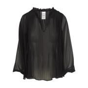 Mouwloze Top Aspesi , Black , Dames