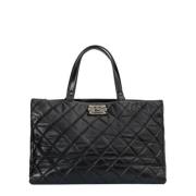 Pre-owned Leather chanel-bags Chanel Vintage , Black , Dames