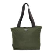 Pre-owned Fabric totes Prada Vintage , Green , Dames