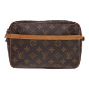 Pre-owned Canvas clutches Louis Vuitton Vintage , Brown , Dames