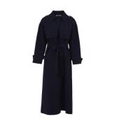 Elegante getailleerde trenchcoat Notshy , Blue , Dames