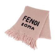 Logo Sjaal Fendi , Pink , Dames