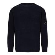 Blauwe Sweater met Ritssluiting C.p. Company , Blue , Heren