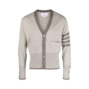 Klassieke V-hals Kasjmier Vest Beige Thom Browne , Gray , Heren