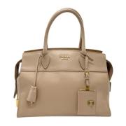 Pre-owned Leather prada-bags Prada Vintage , Beige , Dames