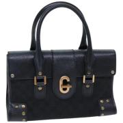 Pre-owned Canvas gucci-bags Gucci Vintage , Black , Dames