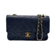 Pre-owned Leather chanel-bags Chanel Vintage , Black , Dames