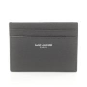 Pre-owned Leather wallets Yves Saint Laurent Vintage , Black , Heren