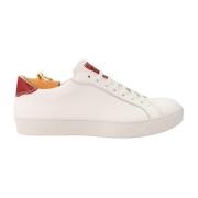 Rode Leren Sneakers voor Mannen Alexander 1910 , White , Heren