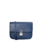 Pre-owned Leather celine-bags Celine Vintage , Blue , Dames