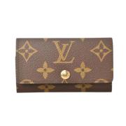 Pre-owned Canvas key-holders Louis Vuitton Vintage , Brown , Heren