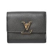 Pre-owned Leather wallets Louis Vuitton Vintage , Black , Dames