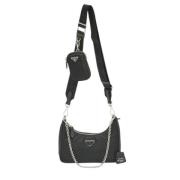 Pre-owned Leather prada-bags Prada Vintage , Black , Dames