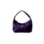 Pre-owned Leather prada-bags Prada Vintage , Purple , Dames