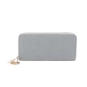 Pre-owned Leather wallets Dior Vintage , Gray , Dames