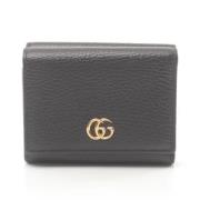 Pre-owned Leather wallets Gucci Vintage , Black , Dames