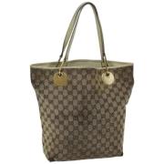 Pre-owned Canvas gucci-bags Gucci Vintage , Beige , Dames