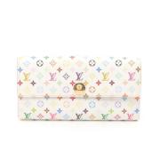 Pre-owned Leather wallets Louis Vuitton Vintage , White , Dames