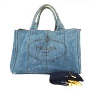 Pre-owned Denim prada-bags Prada Vintage , Blue , Dames