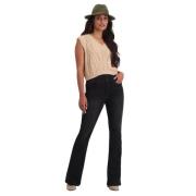 Flared Jeans Bodine Fw2236-3 Florez , Black , Dames