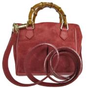 Pre-owned Suede gucci-bags Gucci Vintage , Red , Dames