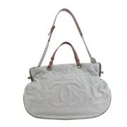 Pre-owned Leather chanel-bags Chanel Vintage , Gray , Dames