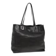 Pre-owned Leather handbags Prada Vintage , Black , Dames