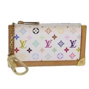 Pre-owned Canvas wallets Louis Vuitton Vintage , White , Dames