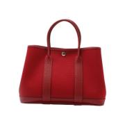 Pre-owned Canvas totes Hermès Vintage , Red , Dames