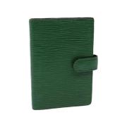 Pre-owned Leather home-office Louis Vuitton Vintage , Green , Dames