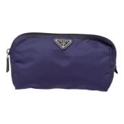 Pre-owned Nylon pouches Prada Vintage , Purple , Dames