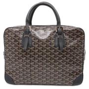 Pre-owned Leather totes Goyard Vintage , Black , Unisex