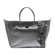 Zilveren Shopper met Metalen Details Marc Ellis , Gray , Dames