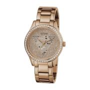 Dames Armbandhorloge Idol Roségoud 38 mm Gw0605L3 Guess , Brown , Dame...