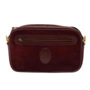 Pre-owned Leather clutches Cartier Vintage , Red , Dames