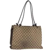 Pre-owned Canvas gucci-bags Gucci Vintage , Beige , Dames