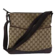 Pre-owned Canvas gucci-bags Gucci Vintage , Beige , Dames