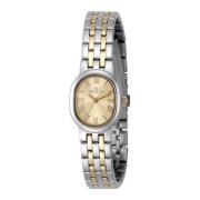 Gouden Wijzerplaat Quartz Dameshorloge Invicta Watches , Gray , Dames