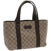 Pre-owned Canvas gucci-bags Gucci Vintage , Beige , Dames