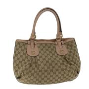 Pre-owned Canvas gucci-bags Gucci Vintage , Beige , Dames