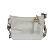 Pre-owned Leather chanel-bags Chanel Vintage , White , Dames