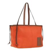 Pre-owned Canvas handbags Loewe Pre-owned , Orange , Dames