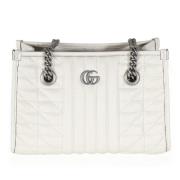 Pre-owned Leather gucci-bags Gucci Vintage , White , Dames