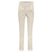 Ribfluwelen Giselle Broek Red Button , Beige , Dames