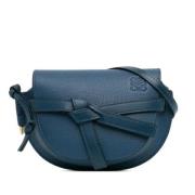 Pre-owned Leather shoulder-bags Loewe Pre-owned , Blue , Dames